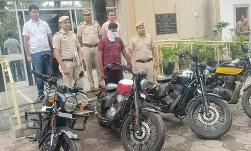 पुलिस ने ऑटो-लिफ्टर को गिरफ्तार कर छह महंगी मोटरसाइकिलें बरामद कीं, नौ चोरी के मामले सुलझे
