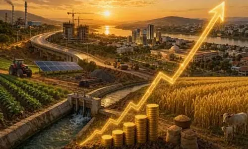 अर्थव्यवस्था 2026-27 तक 18.48 लाख करोड़ पहुंचने का अनुमान, बजट में विकास-कल्याण पर जोर अर्थव्यवस्था 2026-27 तक 18.48 लाख करोड़ पहुंचने का अनुमान, बजट में विकास-कल्याण पर जोर
