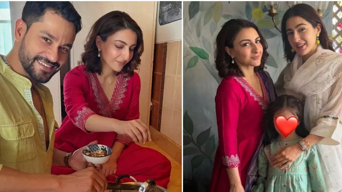 Soha Ali Khan ने खुरमा, बिरयानी, सारा, कुणाल और बेटी इनाया के साथ ईद का आनंद लिया Soha Ali Khan ने खुरमा, बिरयानी, सारा, कुणाल और बेटी इनाया के साथ ईद का आनंद लिया