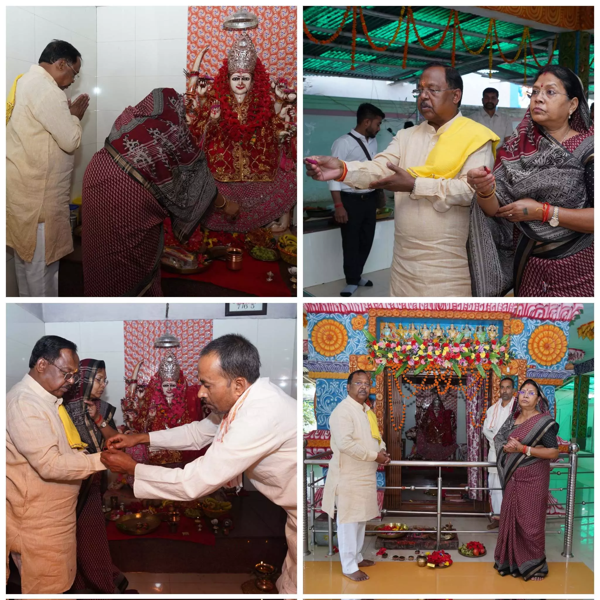 कृषिमंत्री राम विचार नेताम ने सनावल में मां दुर्गा मंदिर में पूजा-अर्चना की कृषिमंत्री राम विचार नेताम ने सनावल में मां दुर्गा मंदिर में पूजा-अर्चना की
