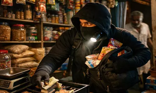 किराना दुकान में चोरी, 50 हजार का सामान गायब किराना दुकान में चोरी, 50 हजार का सामान गायब