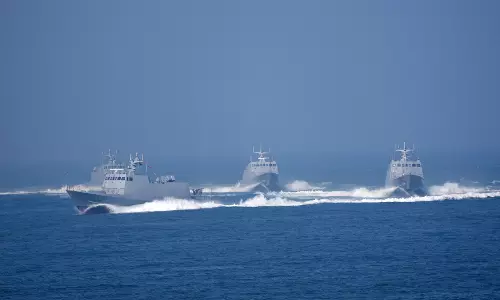 Taiwan ने अपने आसपास 7 चीनी जहाज़ और 3 पोत देखे
