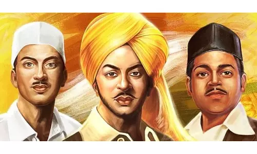 Kejriwal ने शहीद दिवस पर भगत सिंह, सुखदेव और राजगुरु को दी श्रद्धांजलि Kejriwal ने शहीद दिवस पर भगत सिंह, सुखदेव और राजगुरु को दी श्रद्धांजलि