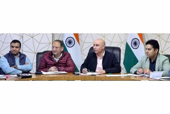 DC किश्तवाड़ ने UT Capex के तहत कार्यों की प्रगति की समीक्षा की DC किश्तवाड़ ने UT Capex के तहत कार्यों की प्रगति की समीक्षा की