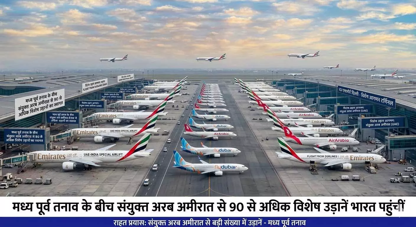 संकट के बीच हवाई रास्ते खुले UAE से भारत के लिए 95 फ्लाइट्स आज संकट के बीच हवाई रास्ते खुले UAE से भारत के लिए 95 फ्लाइट्स आज