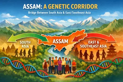 अध्ययन से पता चला है कि असम एक आनुवंशिक गलियारा था, न कि कोई अवरोध