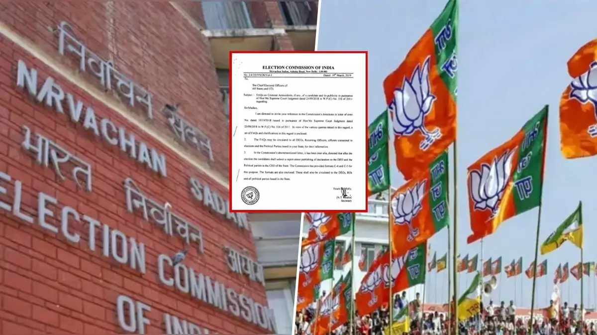 Kerala में BJP की मुहर वाला ECI का पत्र विवादों में, अधिकारी निलंबित