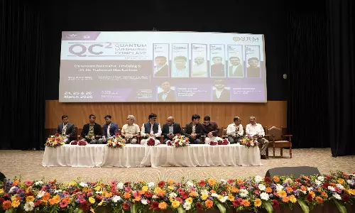 अमरावती में SRM यूनिवर्सिटी-AP में क्वांटम कंप्यूटिंग कॉन्क्लेव और 36 घंटे का हैकाथॉन शुरू अमरावती में SRM यूनिवर्सिटी-AP में क्वांटम कंप्यूटिंग कॉन्क्लेव और 36 घंटे का हैकाथॉन शुरू