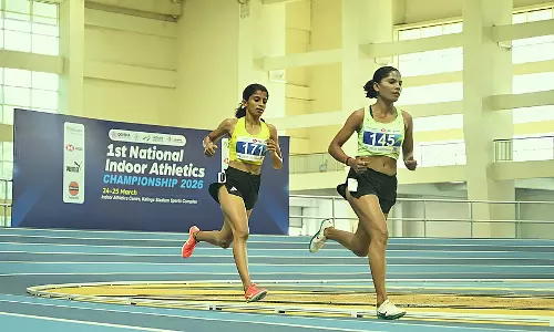 National इंडोर एथलेटिक्स चैंपियनशिप : प्रियंका और कृषिक ने जीता स्वर्ण पदक National इंडोर एथलेटिक्स चैंपियनशिप : प्रियंका और कृषिक ने जीता स्वर्ण पदक