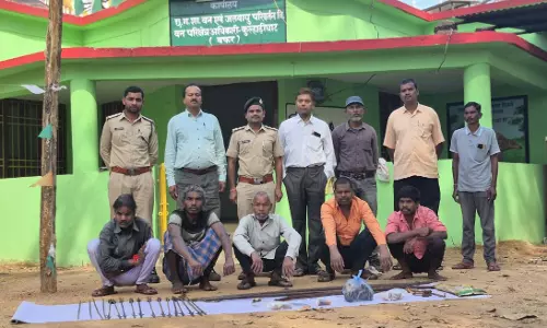 हाथी दांत के साथ 5 गिरफ्तार, वन विभाग की कार्रवाई