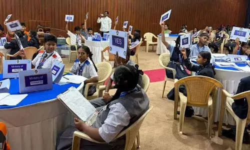Hyderabad के छात्रों ने युवा संसद पहल में हिस्सा लिया