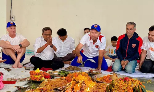 पंजाब किंग्स ने IPL 2026 सीज़न से पहले पूजा की पंजाब किंग्स ने IPL 2026 सीज़न से पहले पूजा की