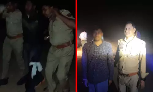 पुलिस ने मुठभेड़ के बाद तीन लुटेरों को किया गिरफ्तार, दो के पैर में लगी गोली