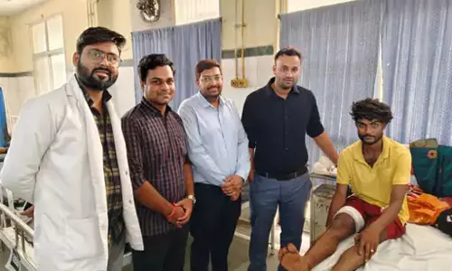 युवक का पैर कटने से सिम्स के डॉक्टरों ने बचाया, जांघ से गोली निकाला