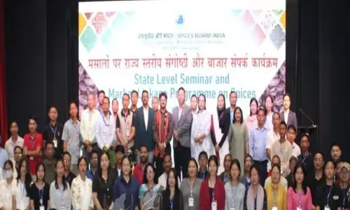 Nagaland : मसाला बोर्ड ने किसानों के लिए मार्केट लिंकेज बढ़ाने के लिए दीमापुर में सेमिनार किया Nagaland : मसाला बोर्ड ने किसानों के लिए मार्केट लिंकेज बढ़ाने के लिए दीमापुर में सेमिनार किया