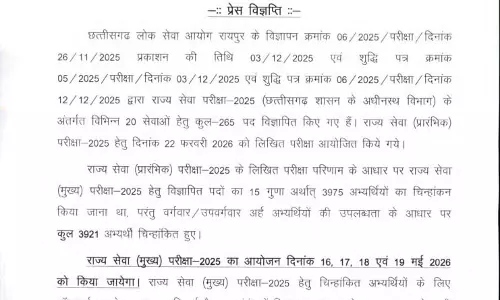निःशुल्क कोचिंग कर 20 छात्रों ने CGPSC प्री परीक्षा में हासिल की कामयाबी