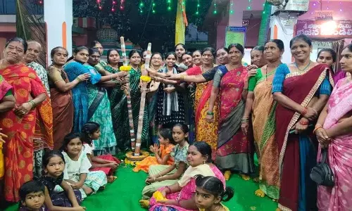 Bhoodan Pochampally मंदिर में भव्य गोटी तलम्बरालु कार्यक्रम