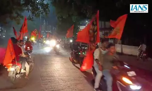 जालपाईगुड़ी में राम नवमी पर मोटरबाइक रैली, शहर में लगे जय श्री राम के नारे