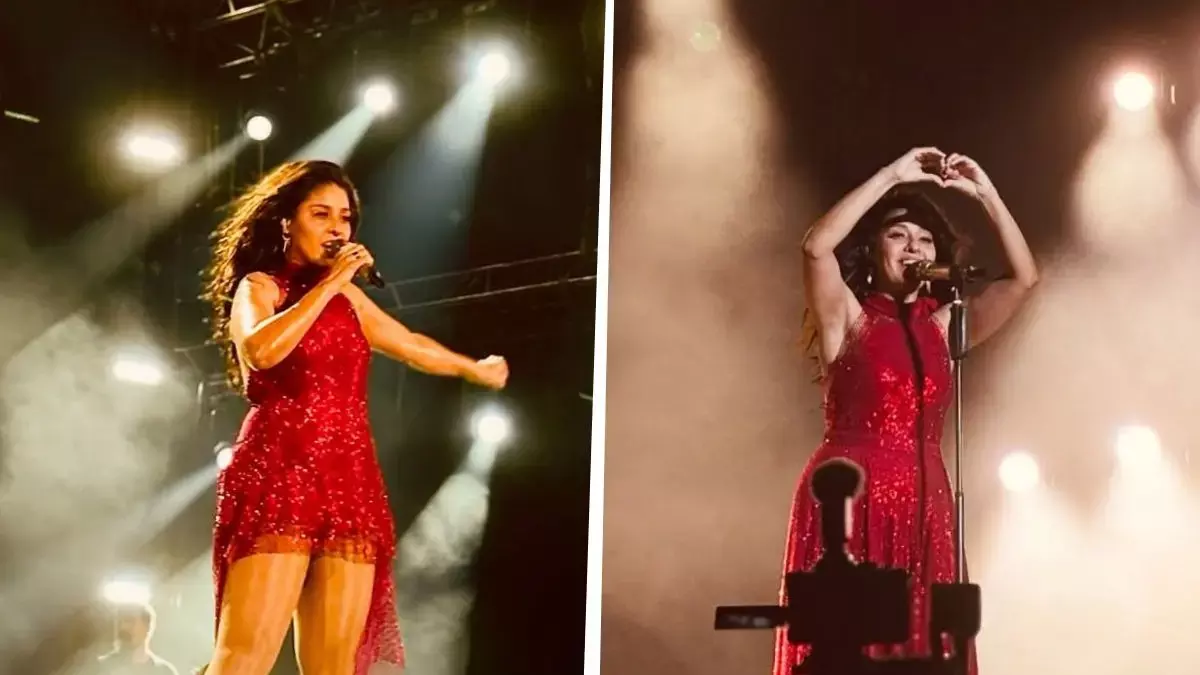 Sunidhi Chauhan के कोलकाता कॉन्सर्ट में तकनीकी खराबी, फैंस के जोश से शो जारी रहा Sunidhi Chauhan के कोलकाता कॉन्सर्ट में तकनीकी खराबी, फैंस के जोश से शो जारी रहा