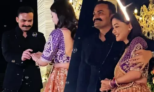 SP कृष्ण विश्नोई और ASP अंशिका वर्मा की सगाई हुई, IPS की जोड़ी को खूब प्यार दे रहे लोग