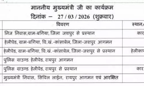 CM विष्णुदेव साय आज जशपुर दौरे पर