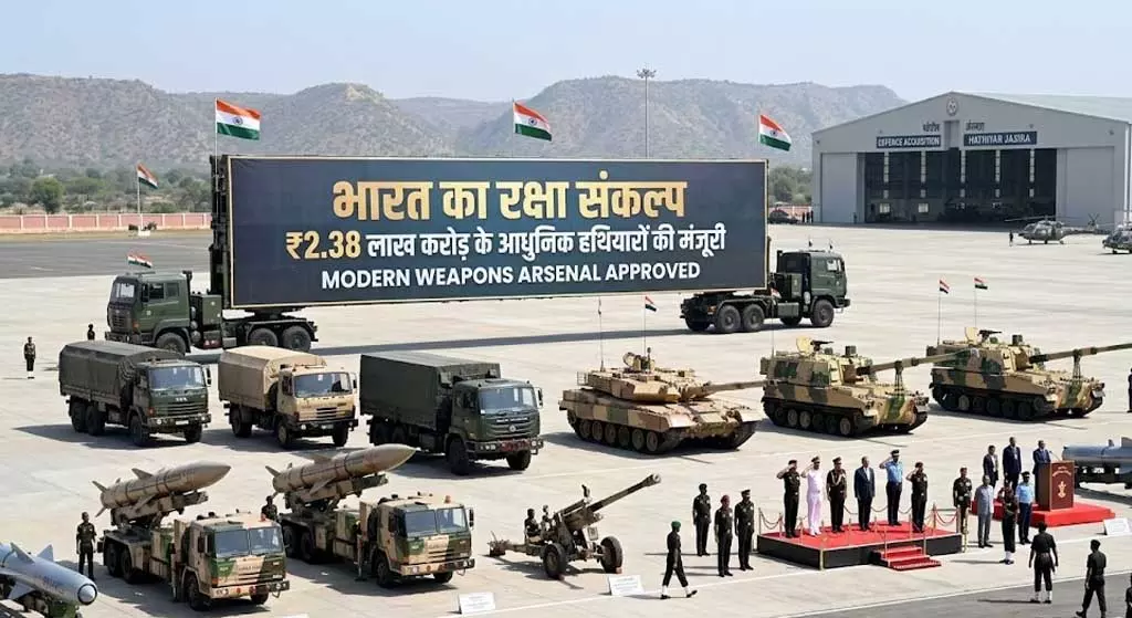 भारत खरीदेगा आधुनिक हथियारों का बड़ा जखीरा, 2.38 लाख करोड़ के रक्षा सौदों को मंजूरी भारत खरीदेगा आधुनिक हथियारों का बड़ा जखीरा, 2.38 लाख करोड़ के रक्षा सौदों को मंजूरी