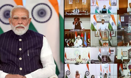 PM मोदी ने CMs के साथ मीटिंग की, वेस्ट एशिया संघर्ष की तैयारियों का रिव्यू किया PM मोदी ने CMs के साथ मीटिंग की, वेस्ट एशिया संघर्ष की तैयारियों का रिव्यू किया