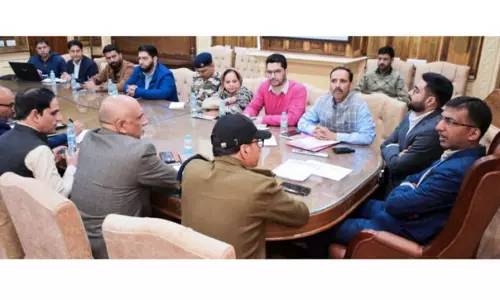 Div Com Kashmir ने चिंतन शिविर की तैयारियों का जायजा लिया