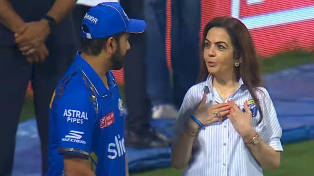 Mumbai: नीता अंबानी ने रोहित शर्मा के जिम और फिटनेस रूटीन की सराहना की Mumbai: नीता अंबानी ने रोहित शर्मा के जिम और फिटनेस रूटीन की सराहना की