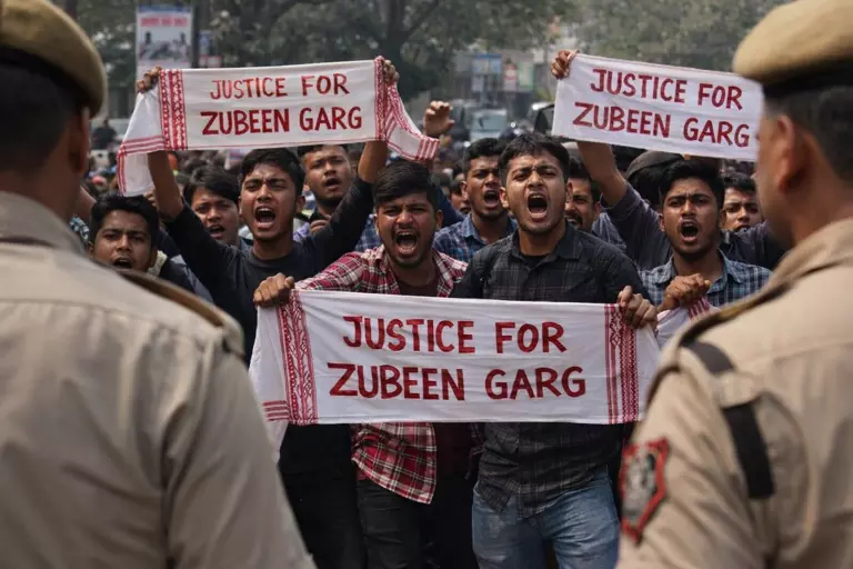 Assam Elections 2026: अमित शाह के गुवाहाटी रोड शो के दौरान लगे जुबीन गर्ग के लिए न्याय के नारे