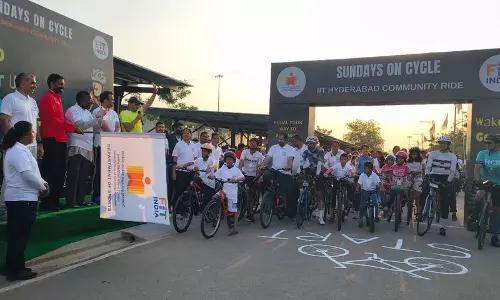 IIT हैदराबाद ने ‘संडे ऑन साइकिल’ का आयोजन किया, 1,000 से ज़्यादा लोग साइकिलिंग इवेंट में शामिल हुए