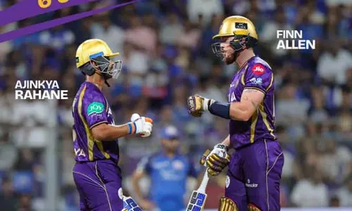 IPL 2026: रहाणे-फिन एलन का धमाका