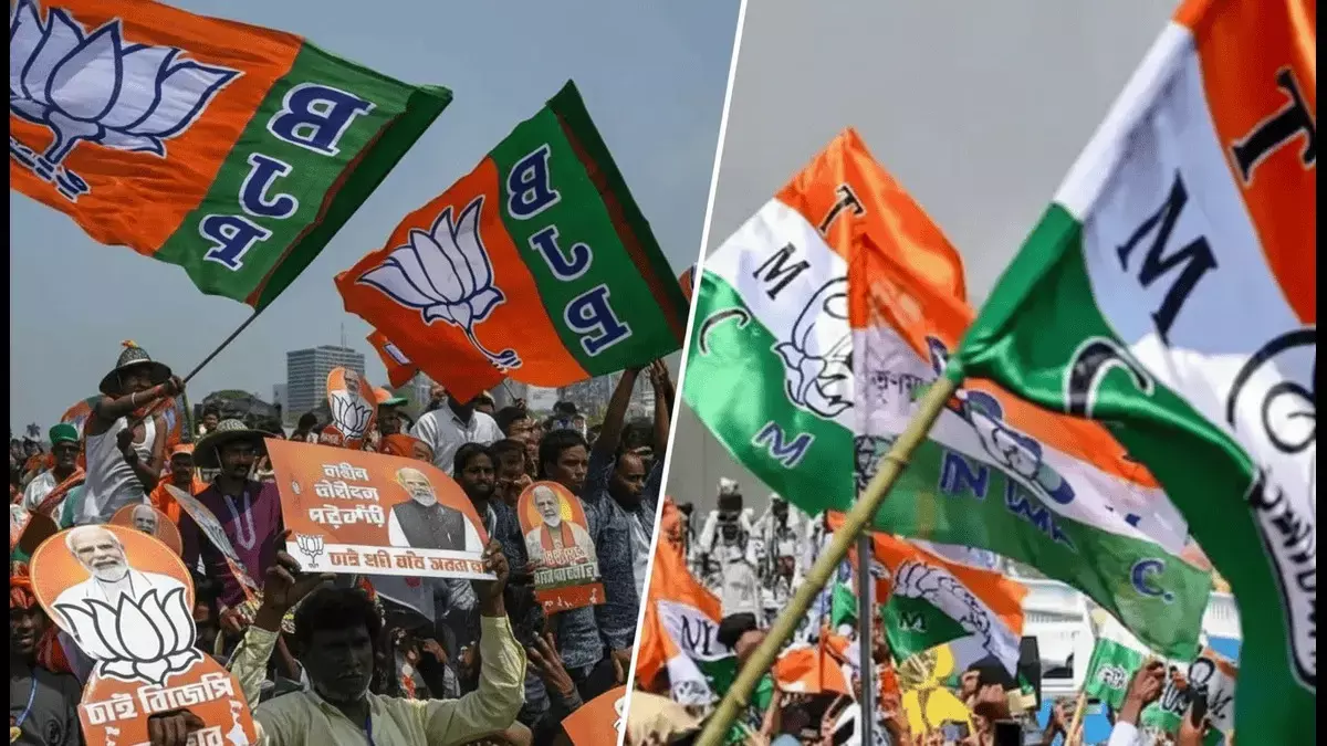 West Bengal के उत्तर दिनाजपुर में BJP और TMC के बीच झड़प, कई लोग घायल
