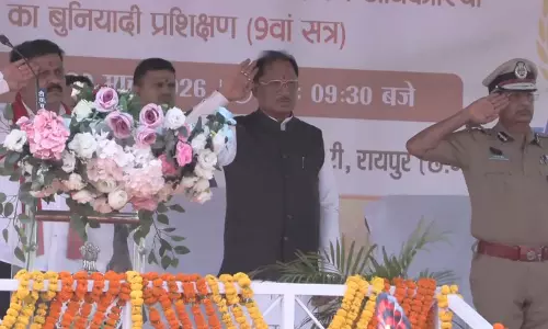 चंदखुरी में दीक्षांत परेड समारोह में शामिल हुए CM साय