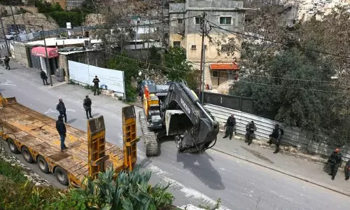 यरुशलम के सिलवान में Israel  ने चार फ़िलिस्तीनी घर गिराए
