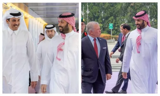 Jeddah के किंग अब्दुल्ला II और कतर के अमीर जेद्दा पहुंचे Jeddah के किंग अब्दुल्ला II और कतर के अमीर जेद्दा पहुंचे