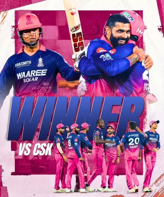 IPL 2026: Rajasthan Royals ने शानदार जीत के साथ CSK को रौंदा IPL 2026: Rajasthan Royals ने शानदार जीत के साथ CSK को रौंदा