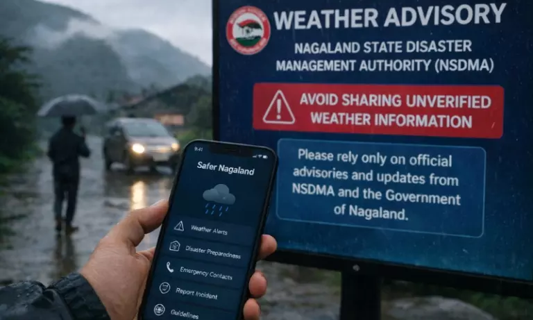 Nagaland: NSDMA ने बिना वेरिफ़ाई किए मौसम की सलाह के ख़िलाफ़ चेतावनी दी, गुमराह करने वाले मैप