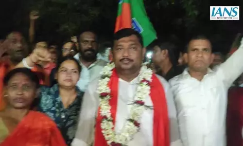 भाजपा प्रत्याशी स्वराज घोष का जनसंपर्क अभियान, नंदीबाजार और डनलप फैक्ट्री क्षेत्र का दौरा
