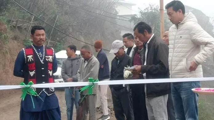 Nagaland: किफिरे के फॉरेस्ट वार्ड में सर्कुलर रोड का उद्घाटन Nagaland: किफिरे के फॉरेस्ट वार्ड में सर्कुलर रोड का उद्घाटन