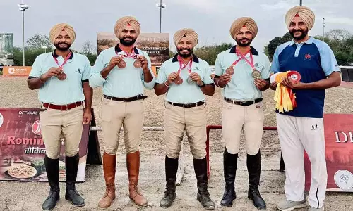 Punjab Police की घुड़सवारी टीम ने दिल्ली हॉर्स शो में मेडल जीते Punjab Police की घुड़सवारी टीम ने दिल्ली हॉर्स शो में मेडल जीते