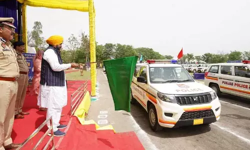 Bhagwant Mann ने 508 ERV को हरी झंडी दिखाई