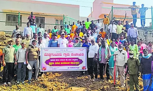 Karnataka : कोडाडावाड़ी जलाशय की सफाई Karnataka : कोडाडावाड़ी जलाशय की सफाई