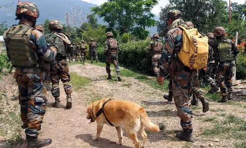 Srinagar: दो आतंकियों की तलाश जारी, इलाके को घेरा गया Srinagar: दो आतंकियों की तलाश जारी, इलाके को घेरा गया