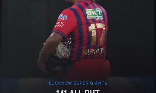IPL 2026 TARGET: लखनऊ की पारी 141 रन पर सिमटी IPL 2026 TARGET: लखनऊ की पारी 141 रन पर सिमटी