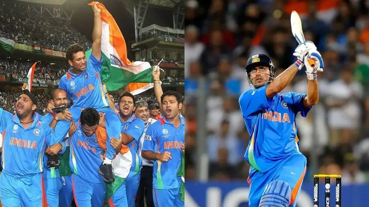 RCB ने 15वीं सालगिरह पर MS धोनी के 2011 वर्ल्ड कप जिताने वाले शानदार छक्के को याद किया