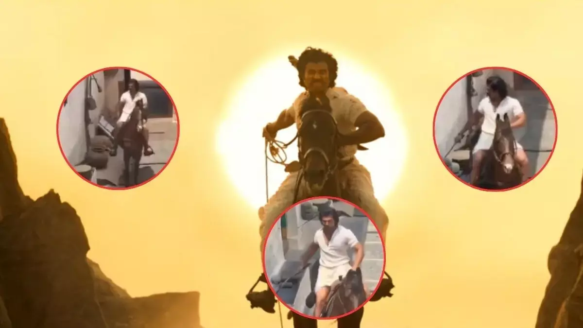 Ranabaali: सेट से लीक हुए वीडियो में गुस्से में विजय घोड़े पर सवार