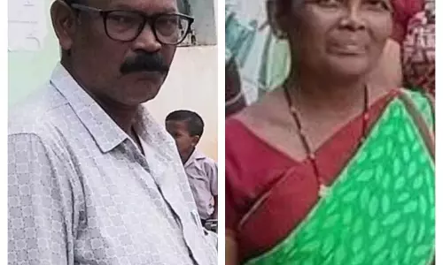 Deogaon पत्नी के शव को आग लगाने के दौरान पति की जलने से मौत
