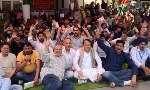 सैलरी अलाउंस बंद होने के विरोध में J&K में हेल्थ कर्मचारियों ने 72 घंटे की हड़ताल शुरू की