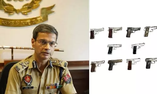 Punjab Police ने हथियार रैकेट का भंडाफोड़ किया: पटियाला में 4 गिरफ्तार, 10 हथियार जब्त